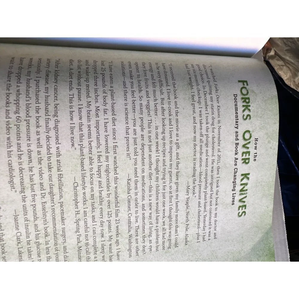 Forks Over Knives BestSeller Cookbook Plant Base. Book Kindly Used Good conditio